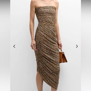 Leopard Strapless Norma Kamali Dress